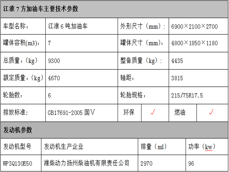 江淮8吨油罐车